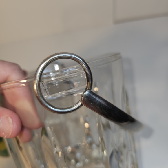 Vintage Mikasa Wishire Crystal Artic Lights Ice Bucket with Silver Handle - Picture 7 of 8